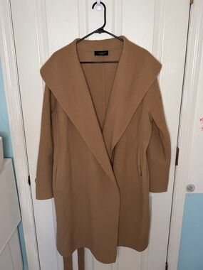 Talbots Double Face Wool Blend Shawl Collar Coat